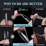 gelike ec Gel Tip Extensions Kit Medium Clear 552 PCS 12 Sizes 0-10 view 6