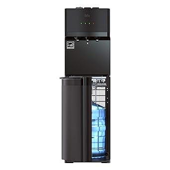 black stainless steel water dispenser
