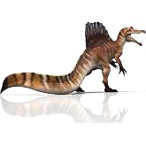 RECUR 18" Spinosarus Prehistoric Dinosaur Models - Realistic Dino Figurine Dino Play Toy for Display with Movable Jaw Deluxe
