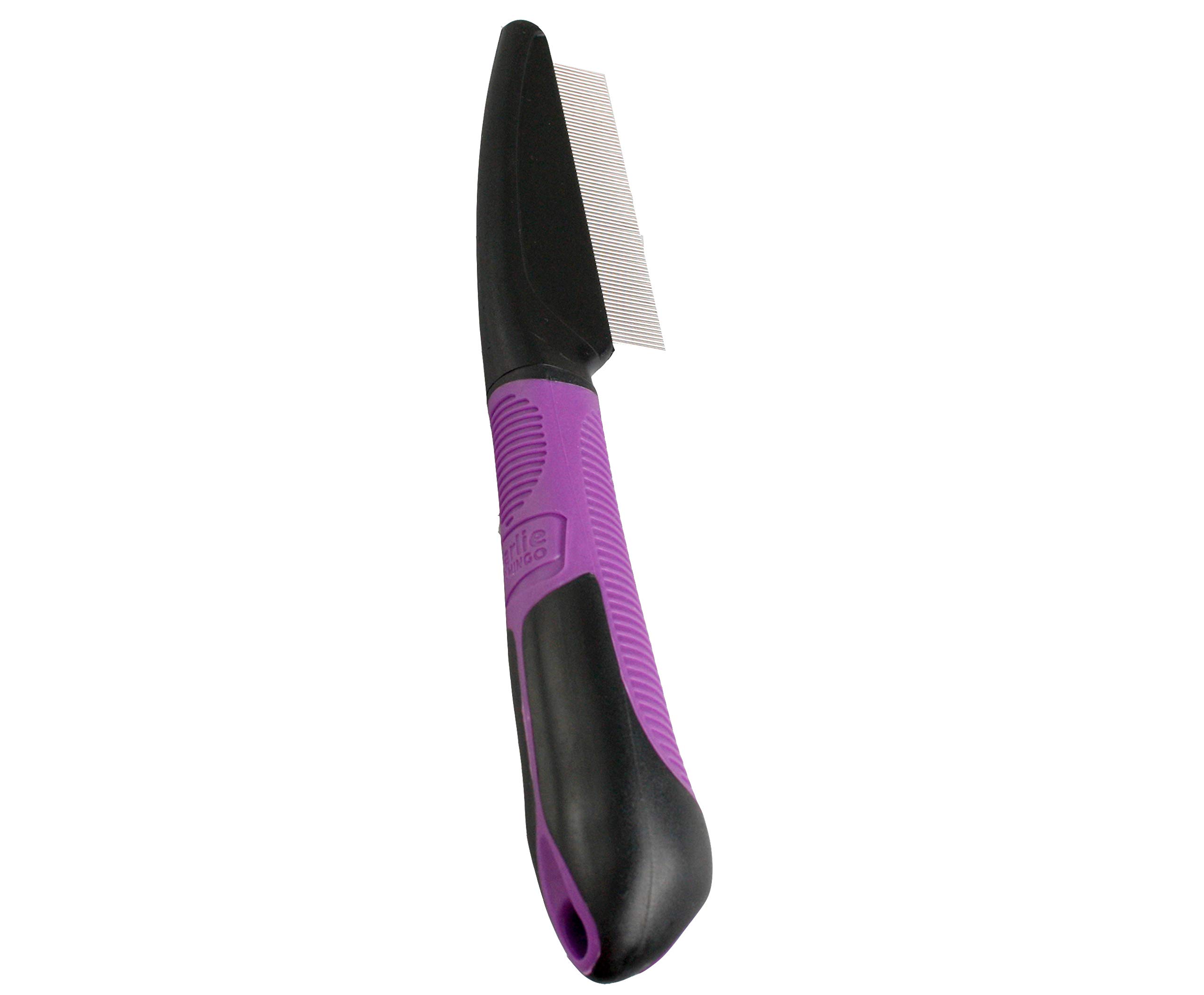 Karlie Flea Comb with Handle, 21 x 4.5 cm, Purple/Black
