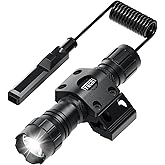 Feyachi FL17 Weapon Light 1200 Lumens Tactical Flashlight with mLok Rail Mount, Pressure Switch