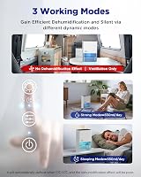 EasyAcc Dehumidifier Pro 2000ml 50W 3 Modes Auto Defrost Ultra Quiet view 4