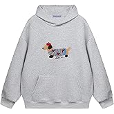 Aelfric Eden Cartoon Dog Hoodie Couple Hooded Sweatshirt Long Sleeve Pullover Oversized Hoodies 2026 Outfits