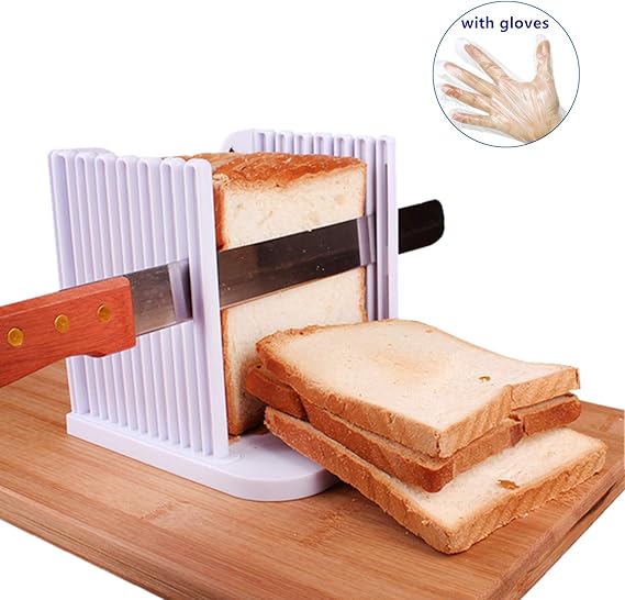 Authda Bread Slicer Multi Functional Adjustable Bread Slicing Cutting
