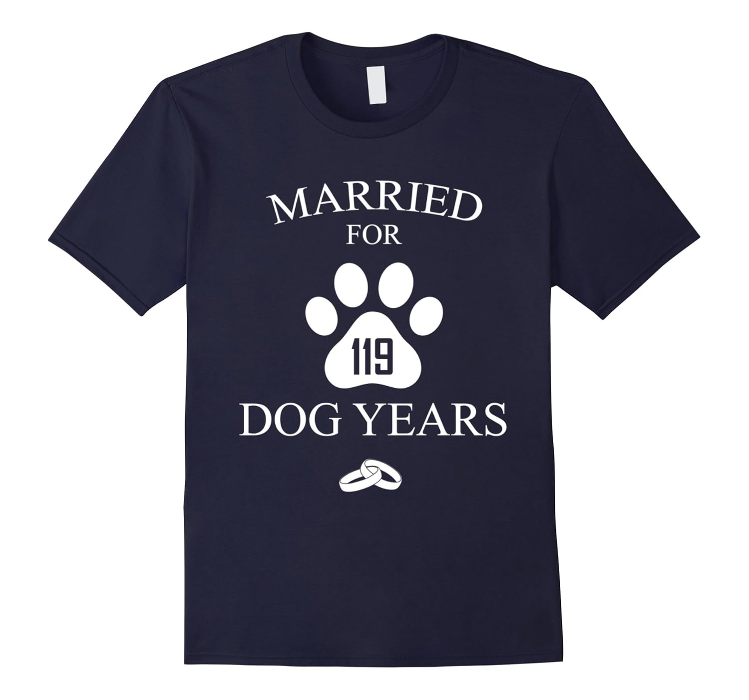 married for 119 dog years 17th wedding anniversary shirt-ANZ