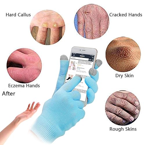 Touch Screen Moisturizing Spa Gloves Gel Repair and Heal Eczema