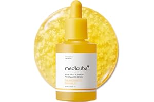 medicube Kojic Acid Turmeric Clarifying & Balancing Capsule Serum for Troubled Skin | Soothing & Brightening Facial Serum | Niacinamide & Glow Capsules for Hydration and Barrier Support | 1.01 fl.oz
