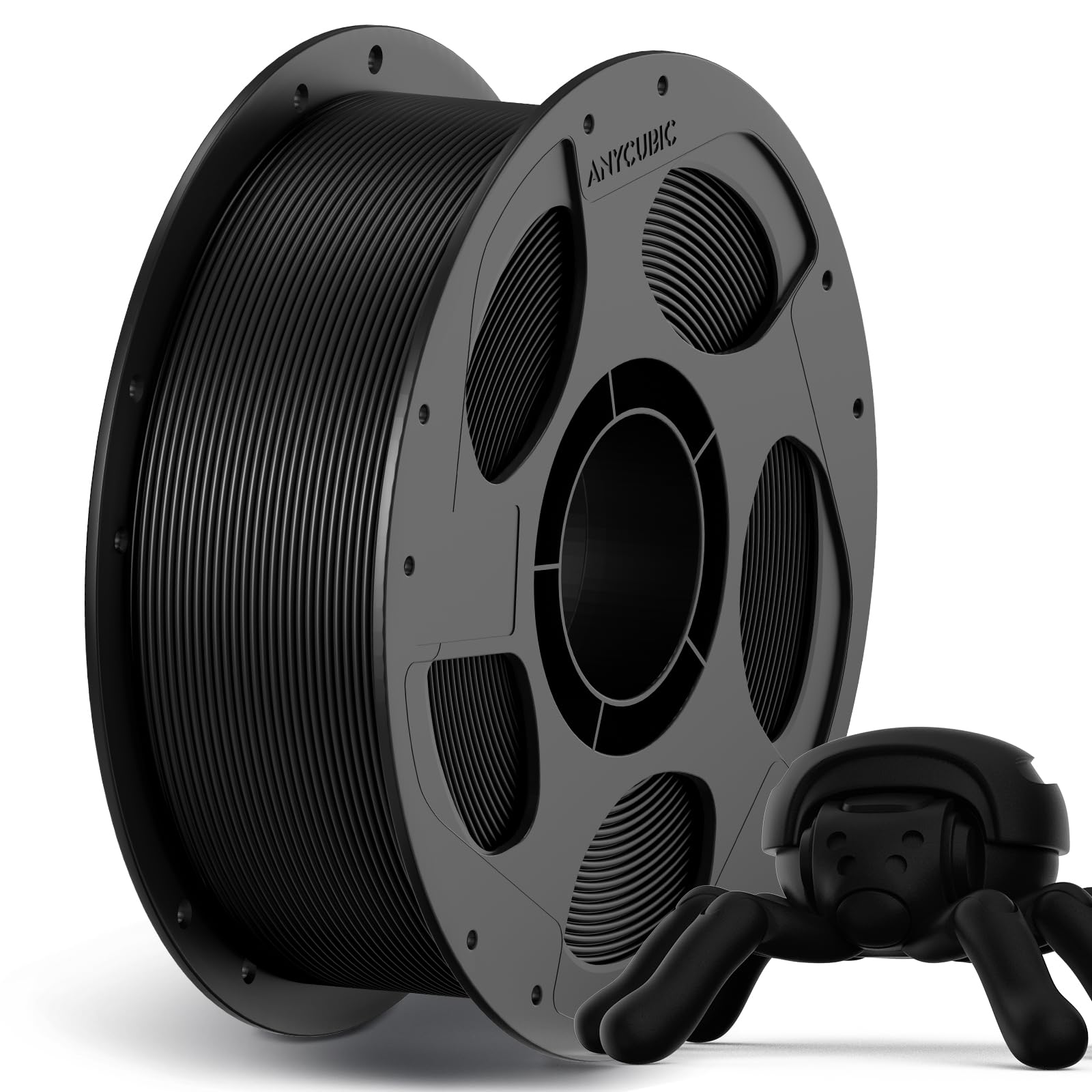 Photo 1 of ANYCUBIC High Speed 3D Printer Filament 1.75mm, Print Up to 10X Faster, Rapid PLA Filament with High Prints Quality, Dimensional Accuracy +/- 0.02mm, 1KG Reusable Spool, Black