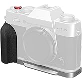 SMALLRIG X-T30 III/X-T30 II/X-T30 L-Shape Grip for FUJIFILM Camera, Built-in Quick Release Plate for Arca, 1/4"-20 Holes, Lightweight Ergonomic Silicone Handgrip,Shutter Button (Silver) - 5664