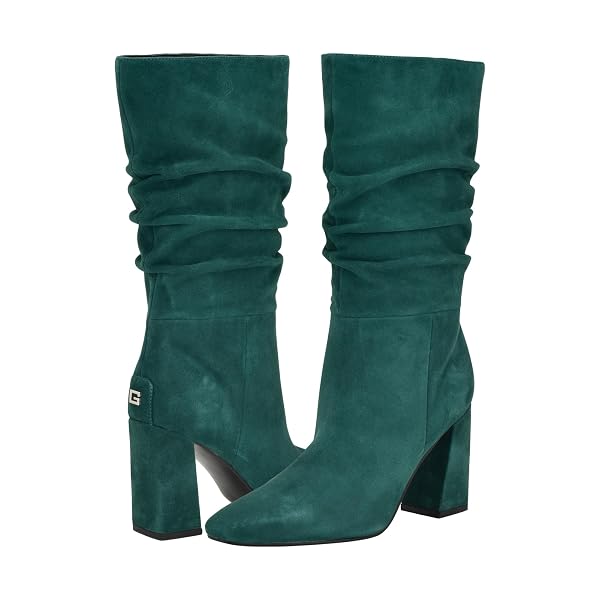 GUESS WOMEN’S YEPPY BOOT, GREEN SUEDE 310, 7