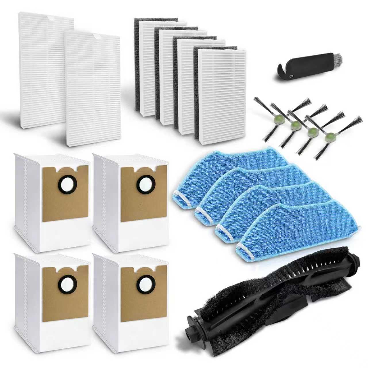 Photo 1 of Replacement Parts Compatible with Lefant M2/M2S Pro M2 Plus Robot Vacuum,Roller Brush Filters Mop Pads Base Filters Dust Bags