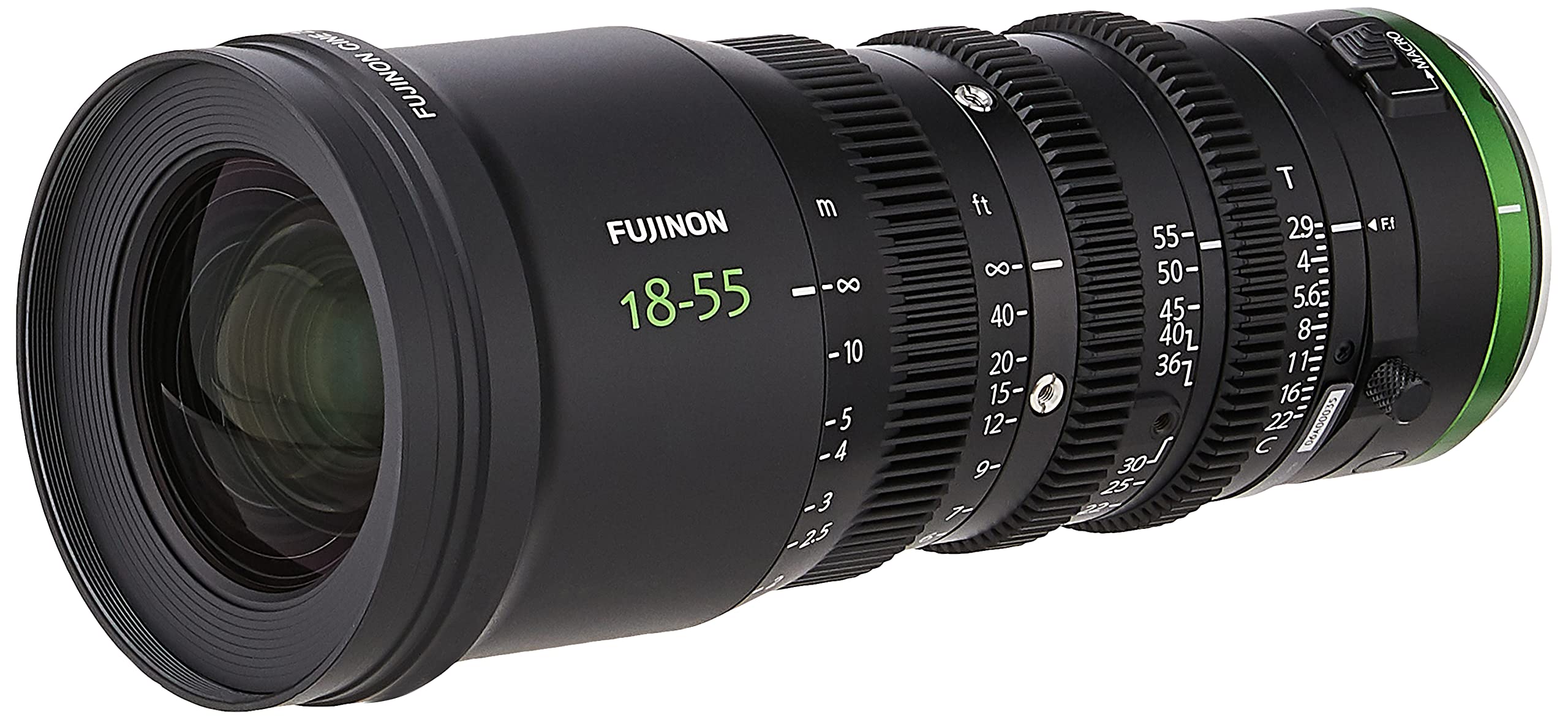 FUJINON 18-55 mm f/2.75-22 Lente de videocámara con zoom fijo y zoom estándar, negro (FUJINON MK18-55 mm T2.9)