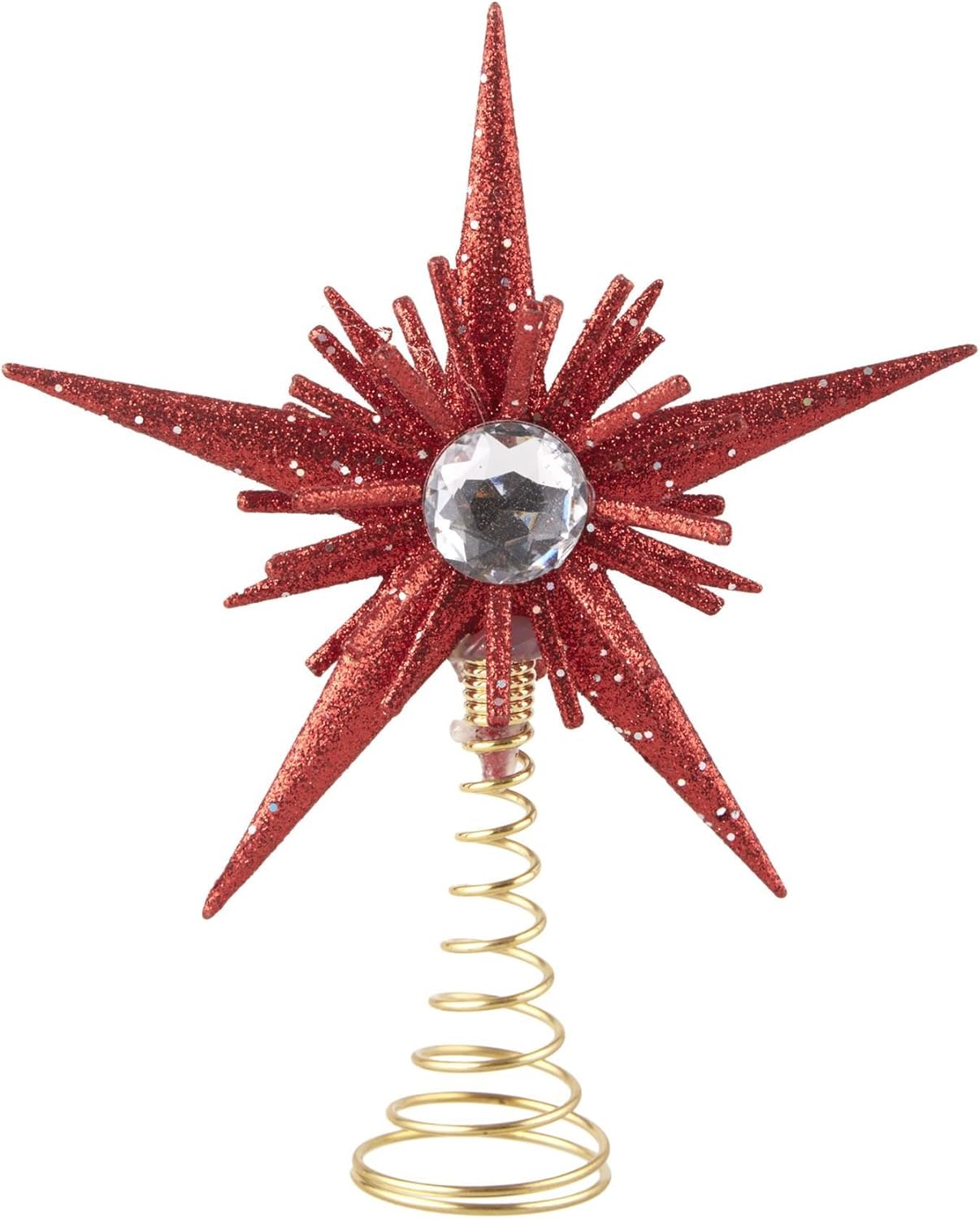 Red Glitter Star Tree Topper Amazon.co.uk Kitchen & Home
