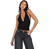 Forever 21 Womens Halter Deep V Neck Top