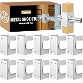 Yaocom 10 Pcs Metal Shoe Studs for Double Wood Studs, Nail Plates for Studs, Fits up to 2-3/8 Inch Pipes, 16 Gauge Galvanized