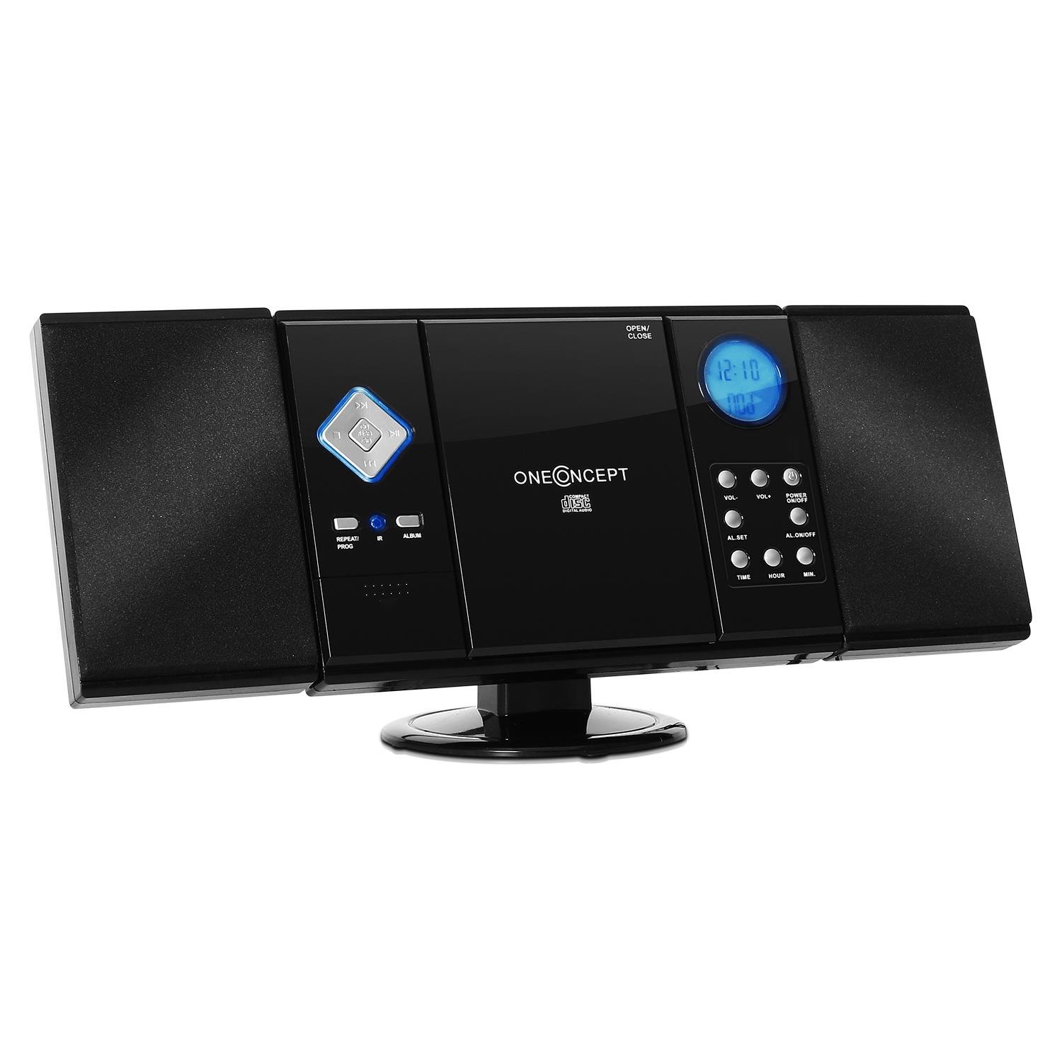 oneConcept V minicadena reproductor estéreo compacto de CD MP entrada AUX USB