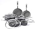 GreenPan Chatham ceramic Non-Stick 10Pc Cookware Set, Grey -