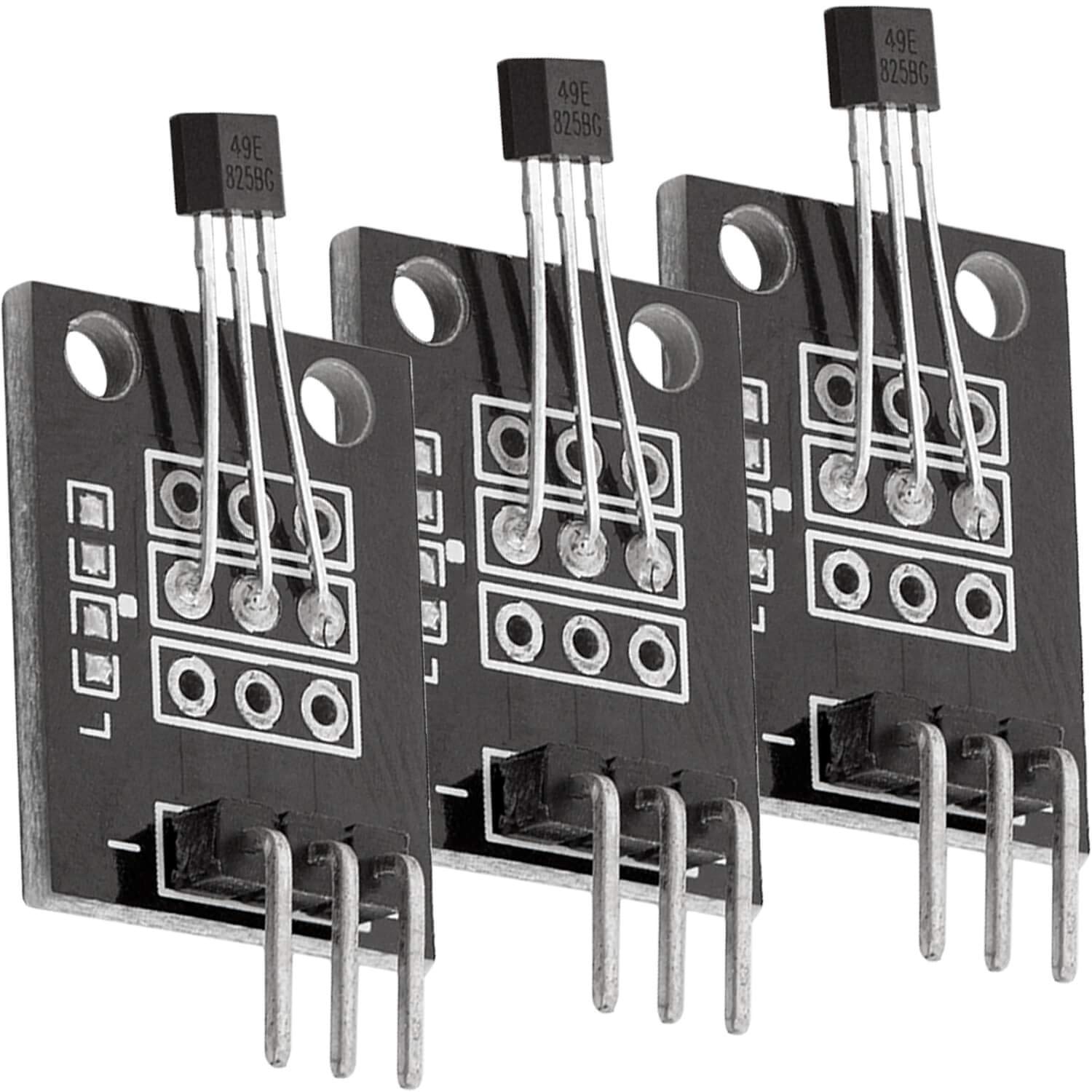 AZDelivery 3 x KY-035 Magnetic Hall Sensor Module Analog compatible with Arduino Including E-Book!