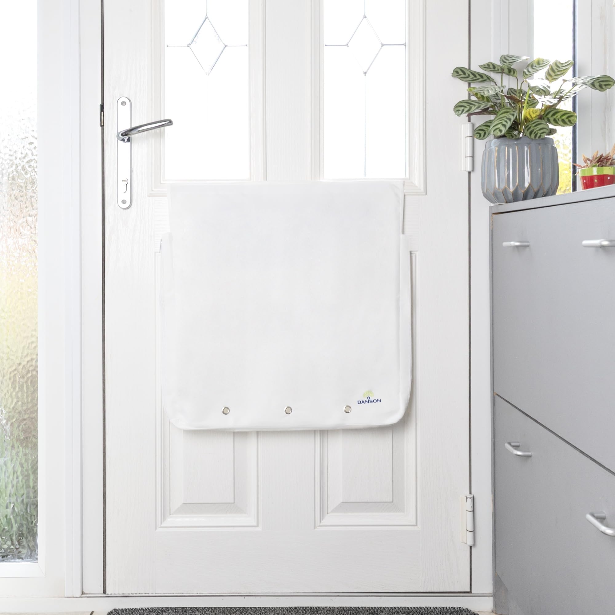 Letterbox Catcher for Front Door – Dog-Proof Mail Guard, Stops Mail Mess – Easy to Install, Large Capacity – Includes Letter Opener – Black or White — image 1