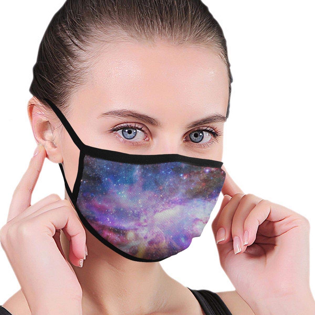 Funny Mouth Cover Dustproof Washable Reusable Colorful Galaxy Nebula Personalized Respirator Protective Safety Warm Windproof for Women Men