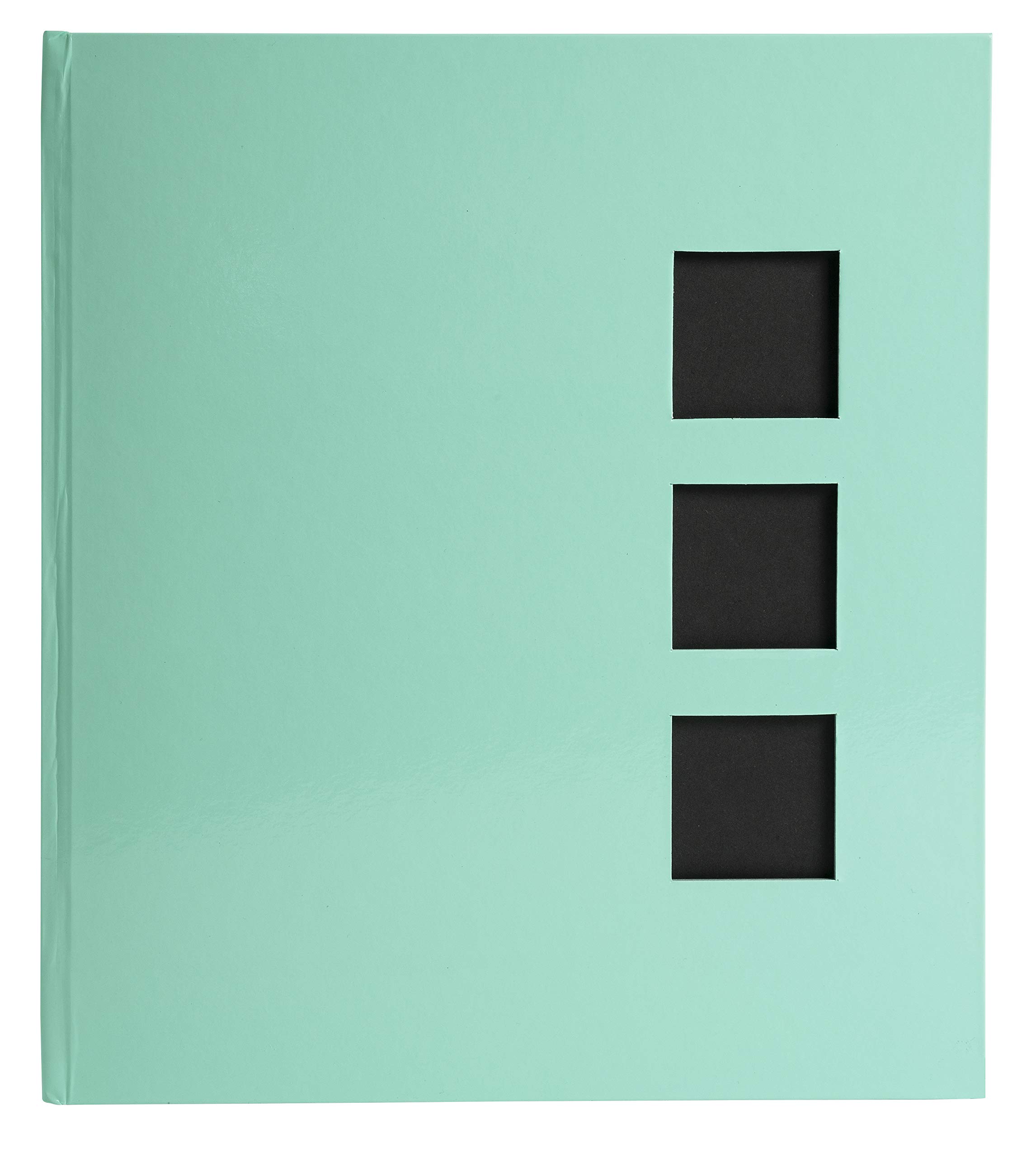 Exacompta - Ref 16663E - Aquarel Collection - Photo Album - 29 x 32cm, 60 Black Pages, Holds up to 300 Photos, Comes in a Clear Plastic Box - Pastel Green