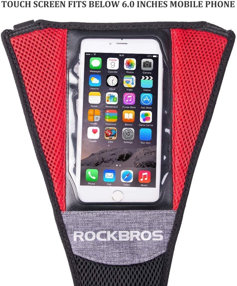 ROCKBROS Bike Sweat Guard with Phone Pouch Sweat Catcher for Turbo Trainer Sweat Cover for Indoor Bike Training Road Bike MTB Trainer Bicycle Sweat Net Bike Frame Protector Cover - Image 4