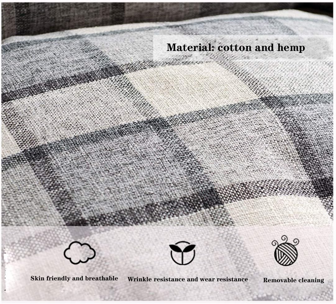 MMZZ Dog Sofa Bed Pillow Washable with Removable Cover, Soft Cotton Stuffing pet Large Dog Beds (XL, Grey) : Pet Supplies