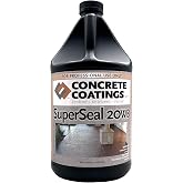 CC Concrete Coatings SuperSeal 20WB | Satin Finish | 1 Gallon | Water-Based Acrylic Concrete Sealer, Quick Drying, Non-Yellowing, Safe &amp; Easy to Use, Indoor &amp; Outdoor, Patios, Floors