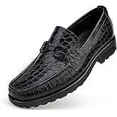 Mens Luxury Leather Penny Loafer, Fashion Comfort Dress Shoes Classical Handmade Slip on Loafer Shoes for Men