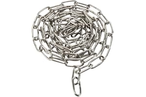 Adyoney 5/64inch(2mm) 2.2yd (2m) 304 Stainless Steel Chain Suspension Chain for Home Outdoor Camping, Hanging Billboard, Door Number, Lamp