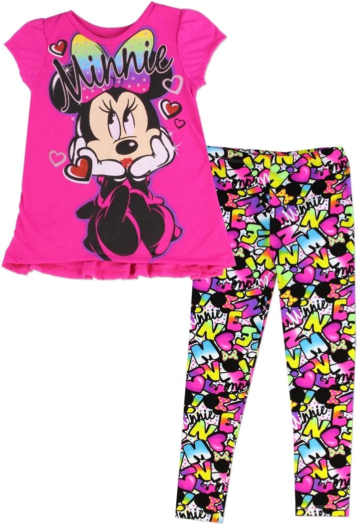 Disneyland Minnie Mouse Disney's Minnie Mouse Little Girls 2-Pc Tunic & Leggings Set