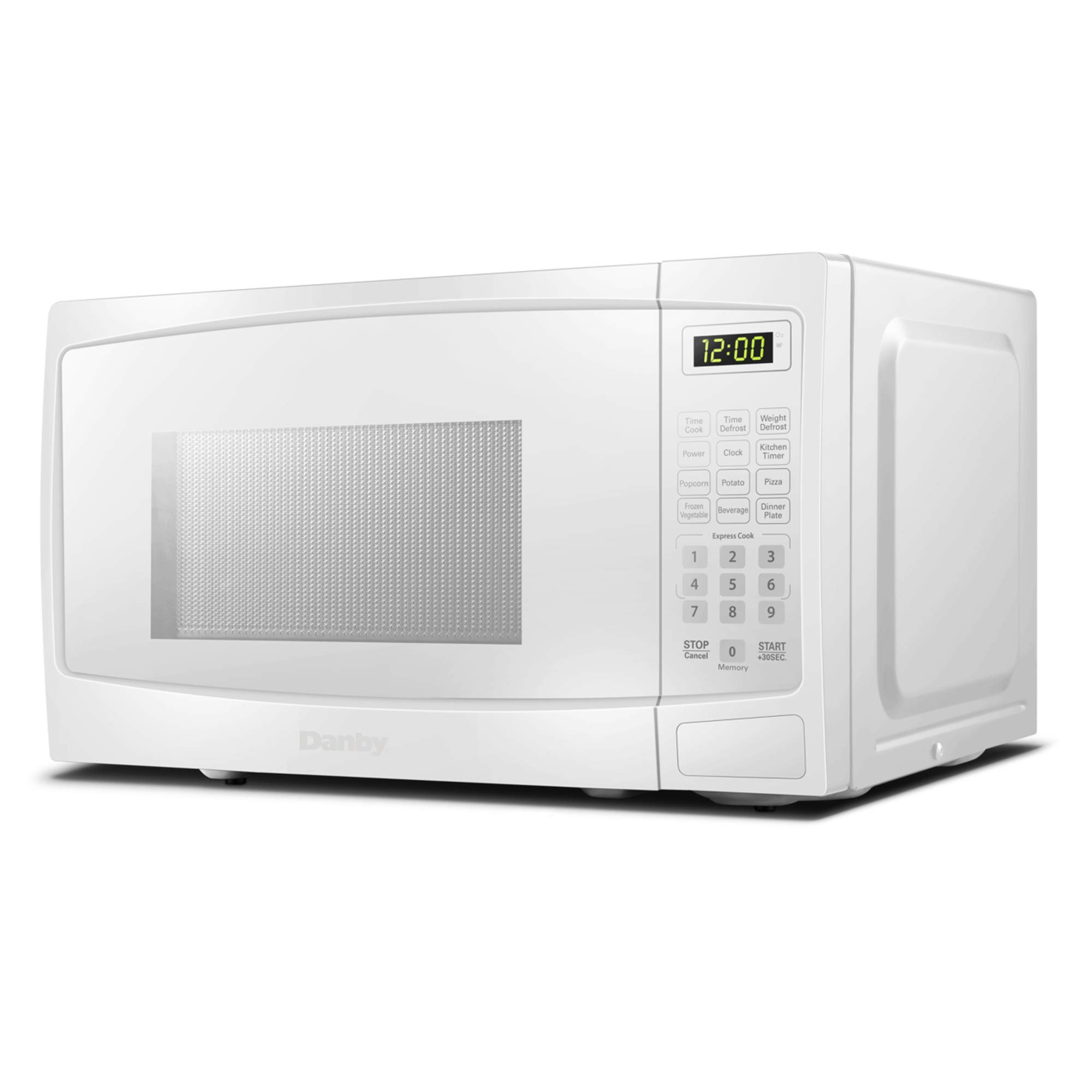 Danby DBMW1120BWW 1.1 Cu.Ft. Countertop Microwave In White - 1000 Watts, Family Size Microwave With Push Button Door