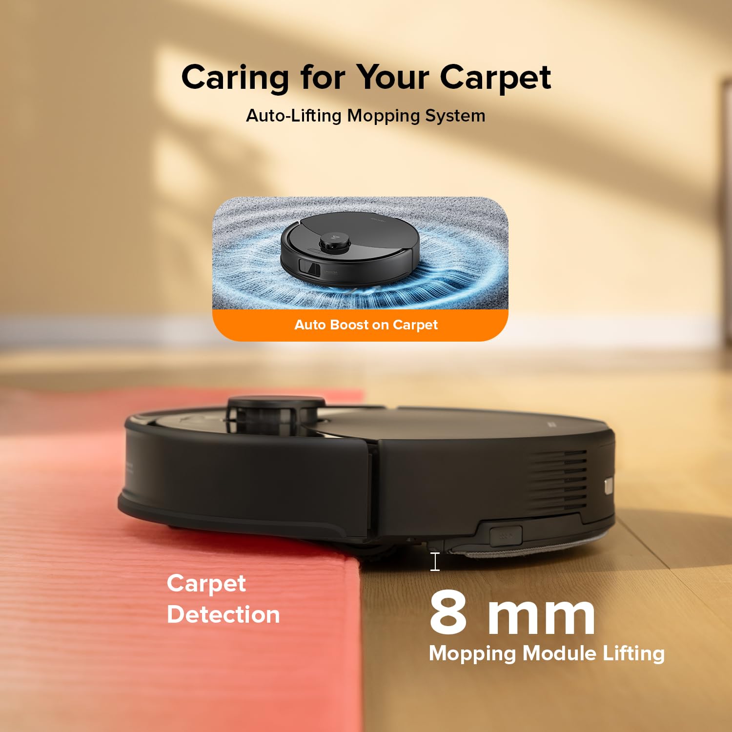 roborock Q10 X5+ Robot Aspirador y Trapeador, Autovaciante, Limpieza Manos Libres hasta 7 Semanas, Succión 10.000Pa, Evitación de Obstáculos, Navegación LiDAR, Zonas Prohibidas, Negro