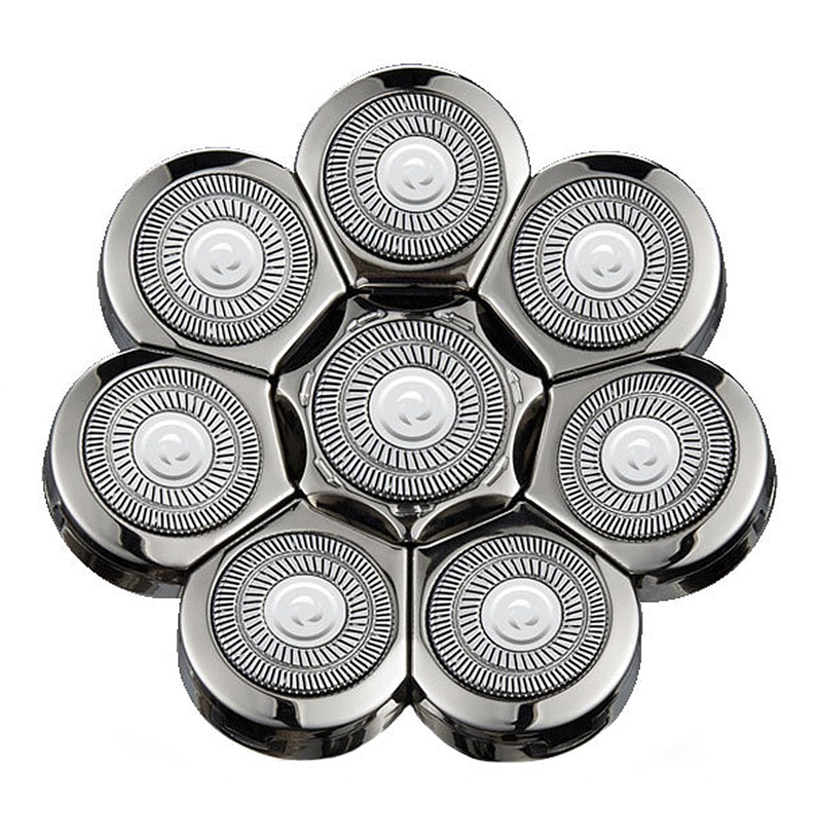 Lvpradior Shaver Replacement Heads, 8D Blade Replacement Heads, Universal Replacement Blade Head Shaver for Men, Electric Razor Shaver Head Replacement for Head and Face (8 Head)