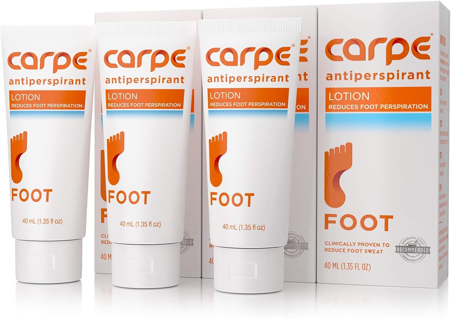 Carpe Antiperspirant Foot Lotion, A Dermatologist-Recommended Solution to Stop Sweaty, Smelly feet, Helps Prevent blisters, Great for hyperhidrosis: Health & Personal Care