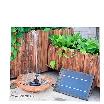 Teiche, Bachläufe und Brunnen Solar Powered Panel Wasserpumpe Garten