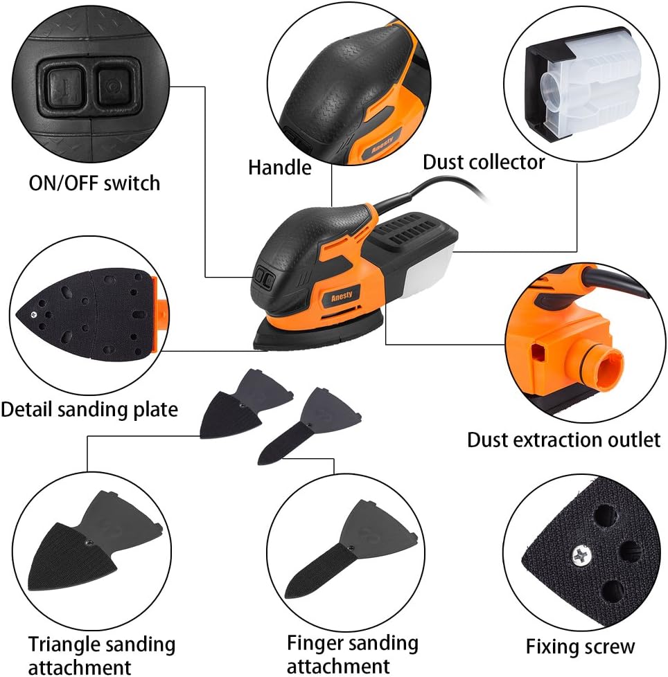 Editor's Review, Anesty Mouse Detail Sander 130 2024, 3.5/5, 0 Likes Tool Report