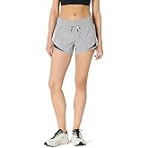 Amazon Essentials Women's Regular-Fit Athletic Ruched Waistband Woven Running Shorts