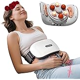 QXC Stomach Massager for Digestion, Abdominal Massager with Heat, Electric Hands-Free Belly Massage Machine to Relieve Bloating, Period Pain and Constipation