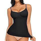 FeelinGirl Womens Tank Top Shapewear Tummy Control Tops Slimming Cami Tank Seamless Compression V Neck Camisole