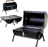 Marko Outdoor Portable BBQ Barrel Grill Steel Table Top Charcoal Camping view 1