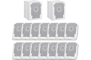 Omiracle 16 Pack Vacuum Bags Compatible with iRobot Roomba i3+, i4+, i5+, i6+, i7+, i8+, j5+, j6+, j7+, j8+, j9+, s9+, Replacement Dirt Disposal Bags for Roomba Clean Base Models, Leak-Proof Design