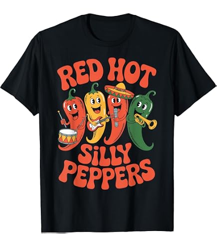 Amazon.com: Red Chilli Peppers, Red Hot Vintage Chilli Peppers T