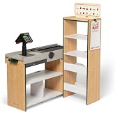 Melissa &amp; Doug, Fresh Mart Pretend Grocery Store, Kids Cash Register with Scanner, Shelves, &amp; Conveyor Belt, Kids Toys for Girls &amp; Boys
