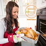 LATERN 30Pcs Aluminium Foil Baking Trays 31 x 21 x 5cm Disposable view 6