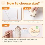 PICK FOR LIFE Dog Socks Paws Stop Licking with Velcro Grippers Grey M view 6