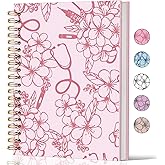 Lacama Nurse Gifts, Pink Nurse Notebook Journal for Women, Gifts for Nurses, Christmas Gift, Nursing School Essentials, Notebook for School Office Supplies 5.5x8.3 In