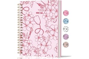 Lacama Nurse Gifts, Pink Nurse Notebook Journal for Women, Gifts for Nurses, Christmas Gift, Nursing School Essentials, Notebook for School Office Supplies 5.5x8.3 In
