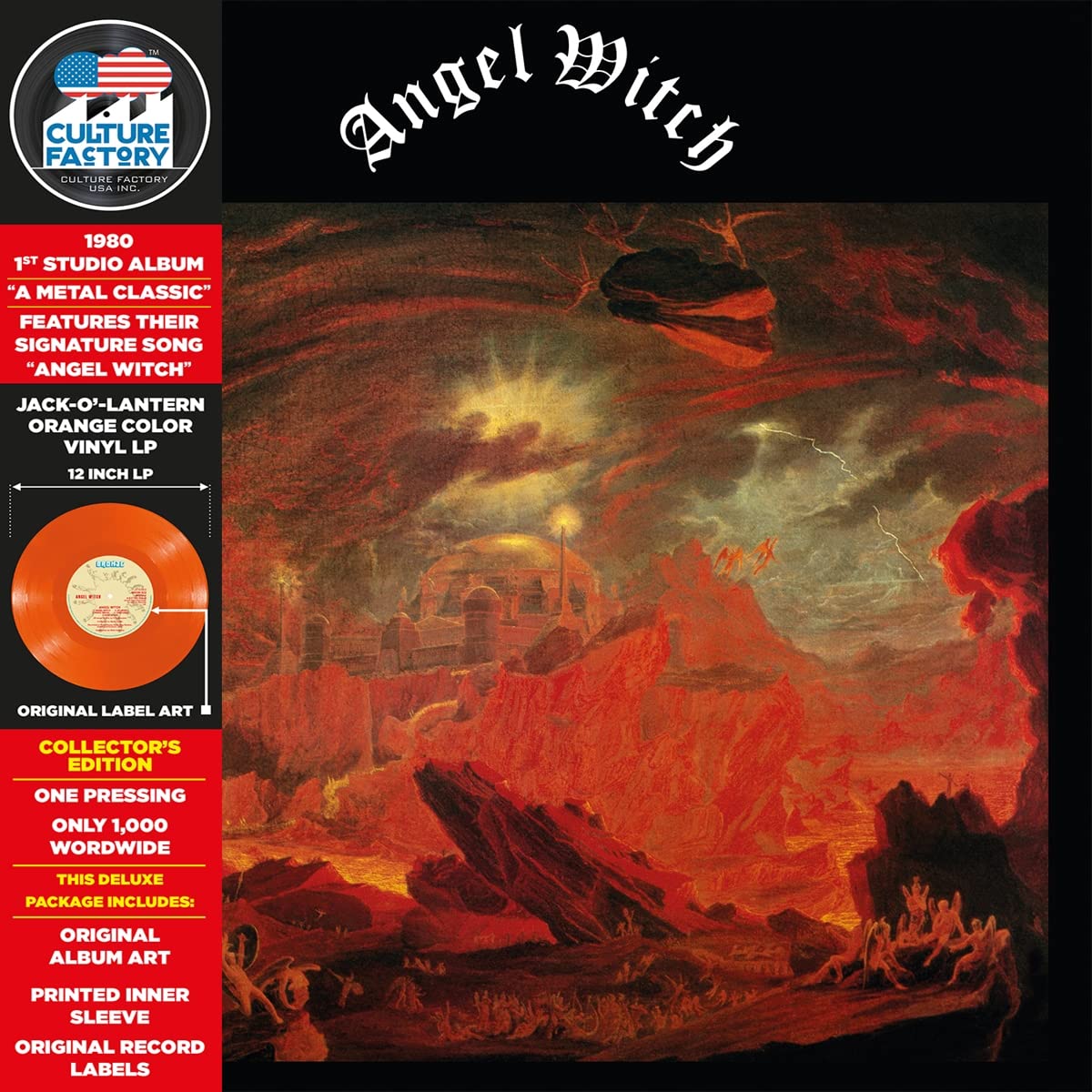 Photo 1 of Angel Witch (Jack-O'-Lantern Orange Vinyl)