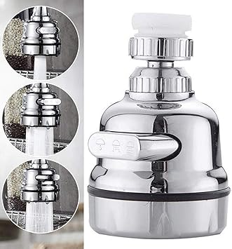 Kitchen Sink Aerator 360 Degree Swivel Faucet Aerator Water